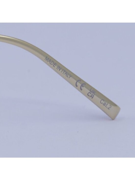 Saint Laurent SL487 003 Sunglasses Gold Cat Eye Frame, Brown Lenses main image 7
